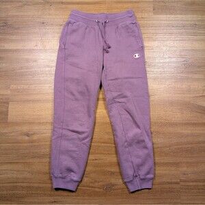 Champion Reverse Weave Sweatpants Womens Small (28x26) Tapered Purple Pockets